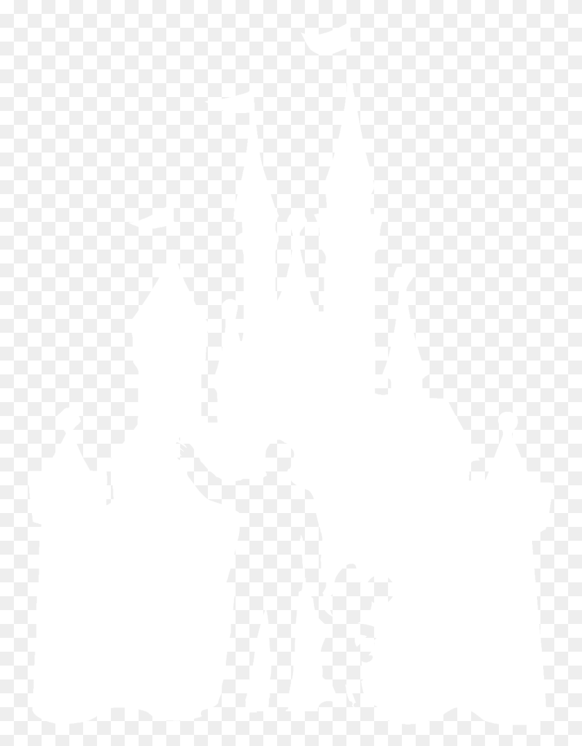 760x1016 Disney Castle Silhouette Transparent Disney Mickey, White, Texture, White Board HD PNG Download