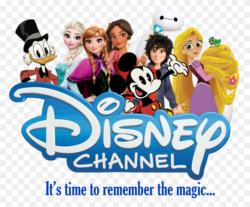 1274x1041 Disney Channel Logo With New Characters, Poster, Advertisement, Flyer HD PNG Download