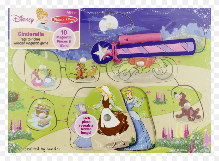1801x1291 Disney Cinderella Rags To Riches Wooden Magnetic Game Disney Cinderella Rags To Riches Wooden Magnetic Game HD PNG Download