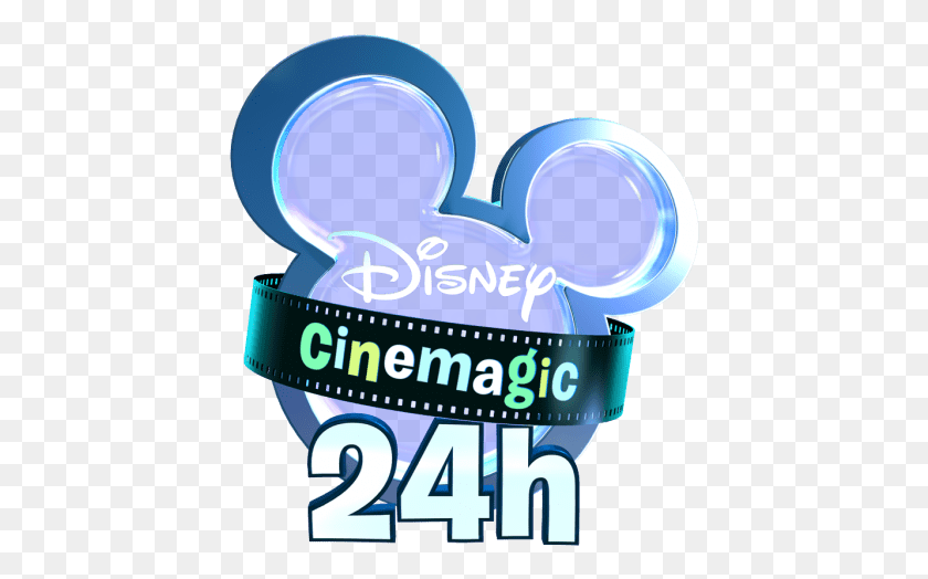 426x464 Disney Cinemagic Logo, Advertisement, Text, Light HD PNG Download