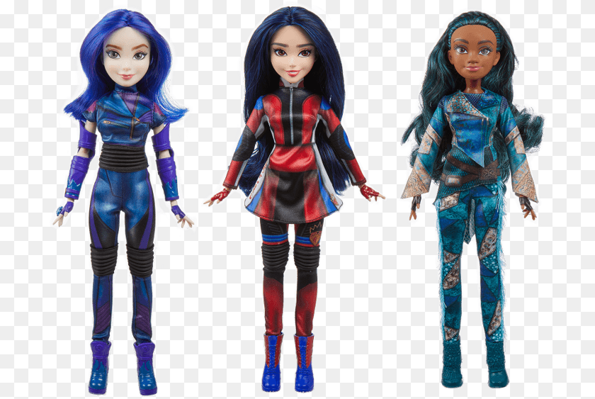 705x563 Disney Descendants 3 Dolls, Toy, Doll, Child, Person Clipart PNG