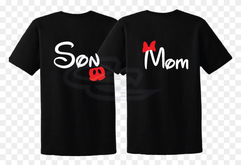 801x531 Disney Design A Tee Website Mom Minnie Mouse Bow Son See Ya Real Soon, Одежда, Одежда, Рукав Png Скачать