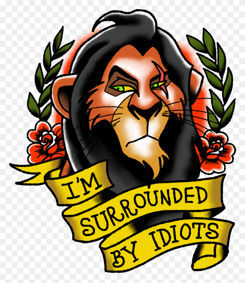 1120x1310 Disney Dope Clipart Im Surrounded By Idiots, Graphics, Text HD PNG Download