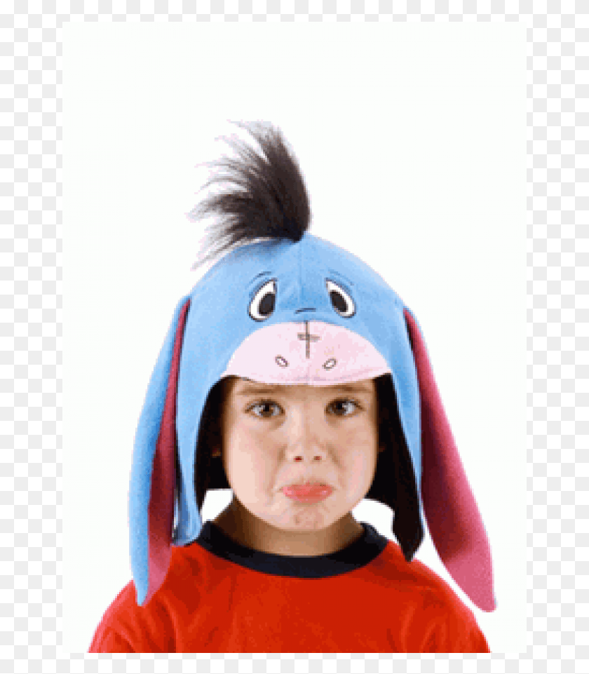 663x901 Disney Eeyore Hoodie Hat Для Детей В Косплей Костюм Костюм, Одежда, Одежда, Лицо Hd Png Скачать