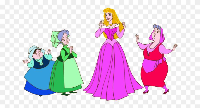 655x395 Disney Fairy Godmothers Sleeping Beauty Main Fairy Godmother Sleeping Beauty, Clothing, Dress, Costume HD PNG Download
