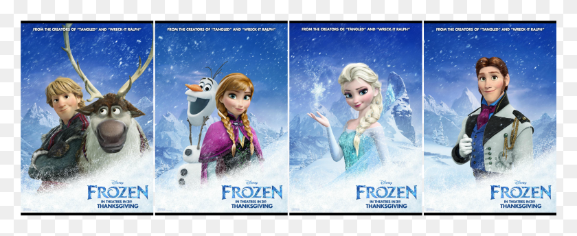 3379x1232 Disney Frozen Characters HD PNG Download