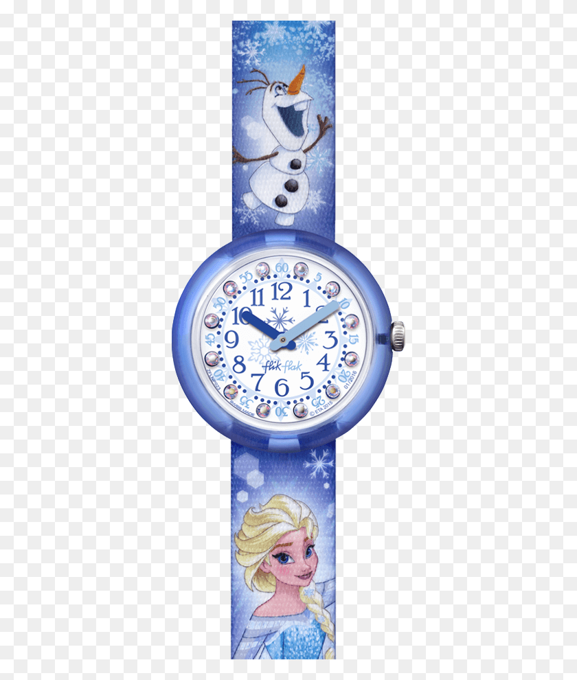340x930 Disney Frozen Elsa Amp Olaf Disney Flik Flak Reloj, Reloj Analógico, Reloj, Torre Del Reloj Hd Png