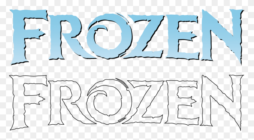 1240x644 Disney Frozen Title Logo Recreation By Sjvernon Disney Frozen Title, Word, Text, Bird HD PNG Download