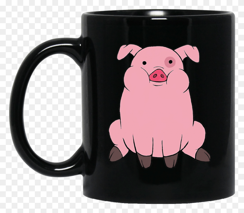 1146x992 Disney Gravity Falls Waddles Contrast Mug, Coffee Cup, Cup, Dog HD PNG Download