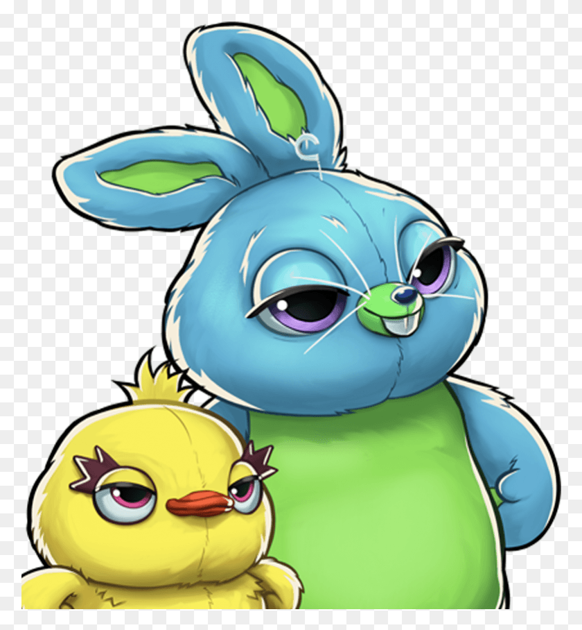 781x850 Disney Heroes Battle Mode Ducky And Bunny, Juguete, Animal, Mamífero Hd Png