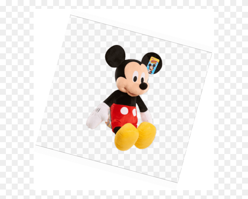611x612 Disney Junior Mickey Mouse Jumbo Plush Mickey De Dibujos Animados, Super Mario, Toy Hd Png