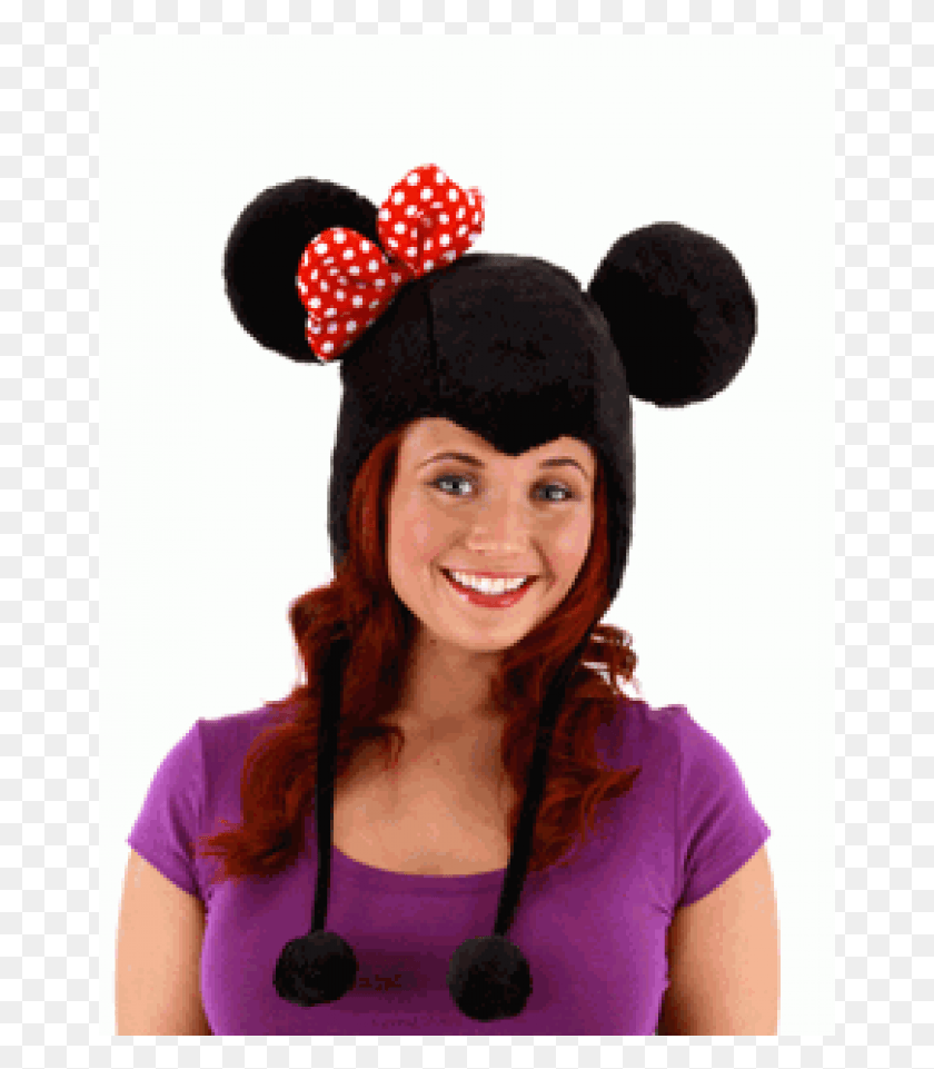 663x901 Disney Minnie Mouse Adult Hoodie At Cosplay Costume Minnie Mouse Hats, Clothing, Apparel, Person HD PNG Download