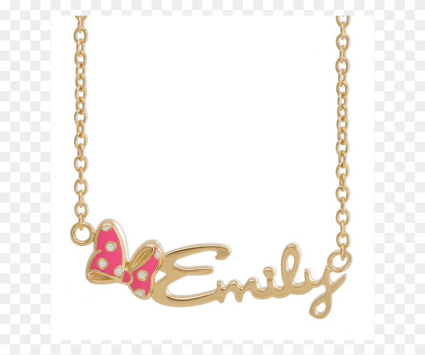 645x641 Disney Personalized Minnie Mouse Name Necklace Necklace, Jewelry, Accessories, Accessory HD PNG Download