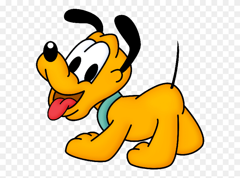 590x566 Disney Pluto The Dog Cartoon Clip Art Images On A Transparent Pluto Cartoon Dog, Dragon, Banana, Fruit HD PNG Download