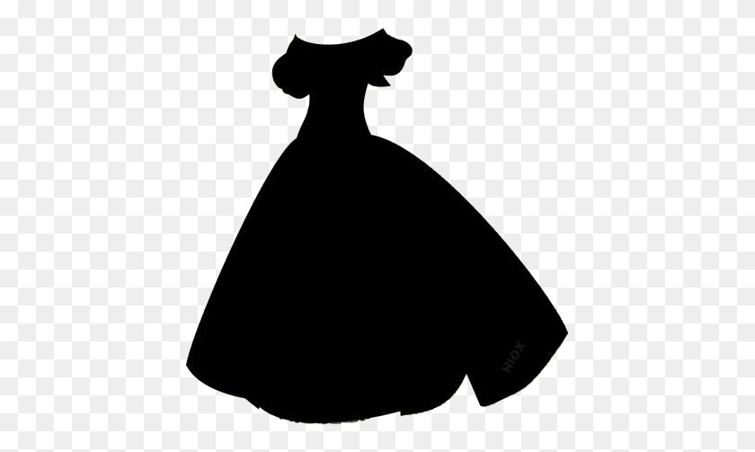 427x443 Disney Princess Dress Background Silhouette, Bow, Clothing HD PNG Download