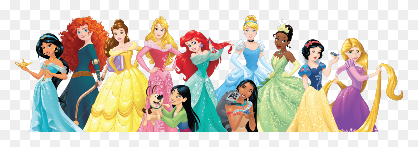 1963x593 Las Princesas De Disney, Las Princesas De Disney, Fondos De Pantalla, La Princesa De Disney, Persona, Humano, Ropa Hd Png Descargar