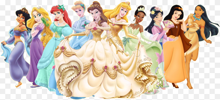 Disney Princess Lineup Disney Princess, Adult, Person, Female, Woman PNG