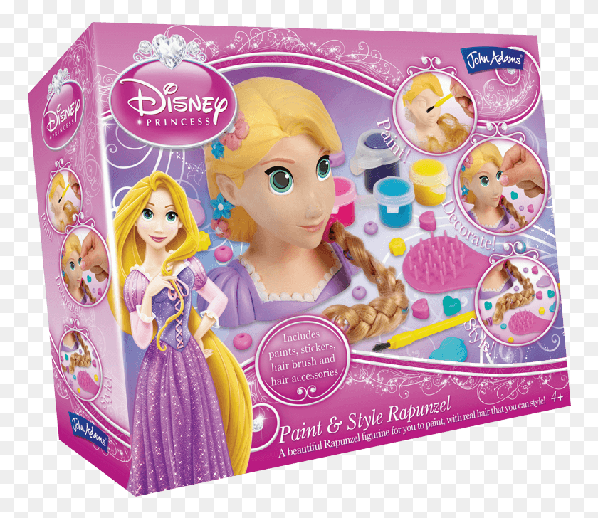 764x668 La Princesa De Disney Rapunzel Pintura Y Estilo La Princesa De Disney, Muñeca, Juguete, Figurilla Hd Png