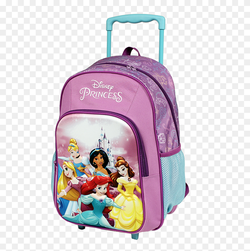 548x785 Disney Princess Trolley Mochila Copia Mochila, Bolsa, Persona, Humano Hd Png