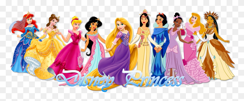 1388x512 Disney Princesses Clipart Disney Princess Background, Clothing, Apparel, Person HD PNG Download