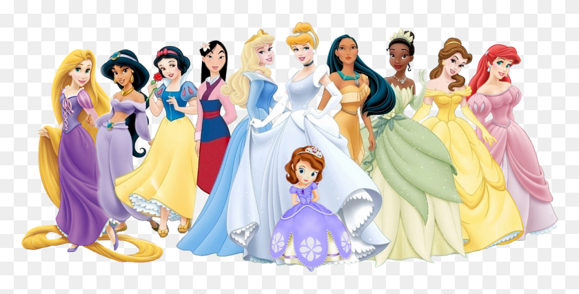 1178x555 Descargar Png Las Princesas De Disney Clipart La Princesa De Disney Sofía La Princesa De Disney Con Mérida, Muñeca, Juguete, Persona Hd Png