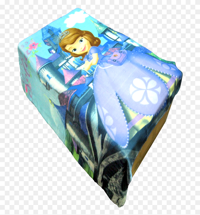 698x842 Disney Sofia Polar Fleece Blanket 122 X 140 Cms Box, Diaper, Birthday Cake, Cake HD PNG Download