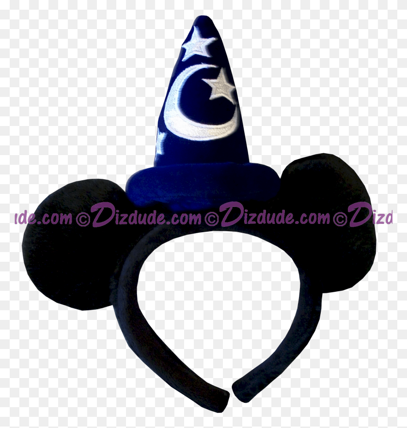 1601x1690 Disney Sorcerers Headband With Mickey Ears Dizdude Party Hat, Clothing, Apparel, Hat HD PNG Download