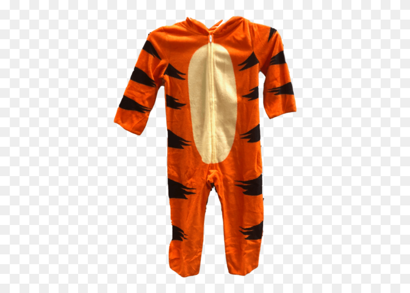 378x539 Disney Tigger Orange One Piece Zip Up Pyjamas Halloween Nightwear, Одежда, Одежда, Костюм Hd Png Скачать