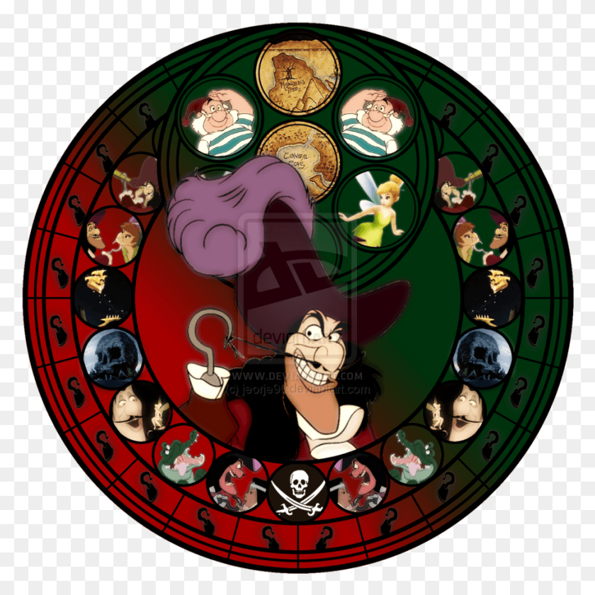 Disney Villains Stained Glass Zurg Circle, Person, Human HD PNG Download