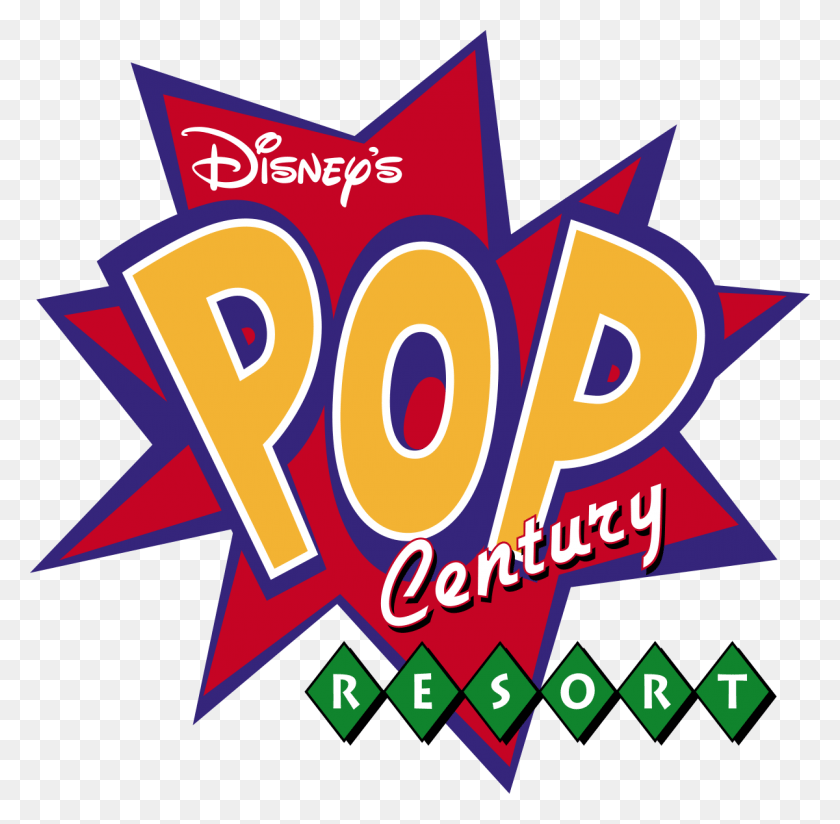 1200x1176 Descargar Png Disneyland Clipart Log Disney39S Pop Century Resort Logo, Iluminación, Publicidad, Gráficos Hd Png