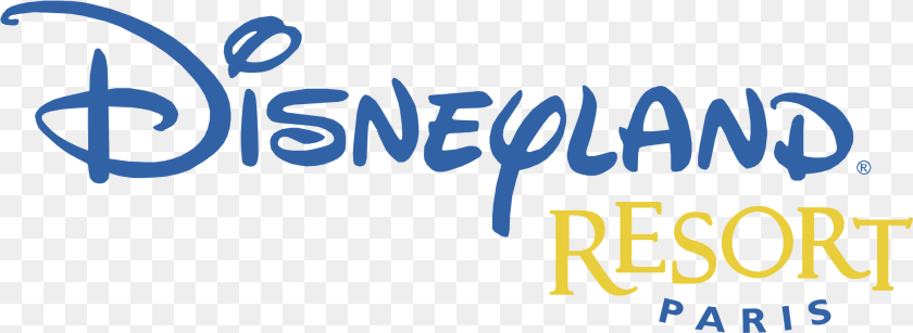 2079x761 Disneyland Resort Paris Logo Transparent Calligraphy, Text Clipart PNG