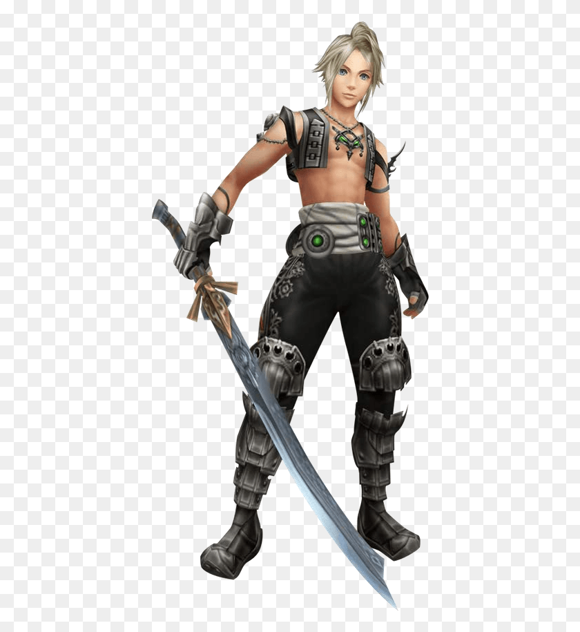 402x855 Dissidia Final Fantasy Gets A Sequel Final Fantasy Vaan Sexy, Person, Human, Weapon HD PNG Download