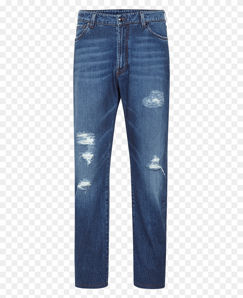 336x971 Distress Cotton Denim Trousers Pocket, Pants, Clothing, Apparel Descargar Hd Png