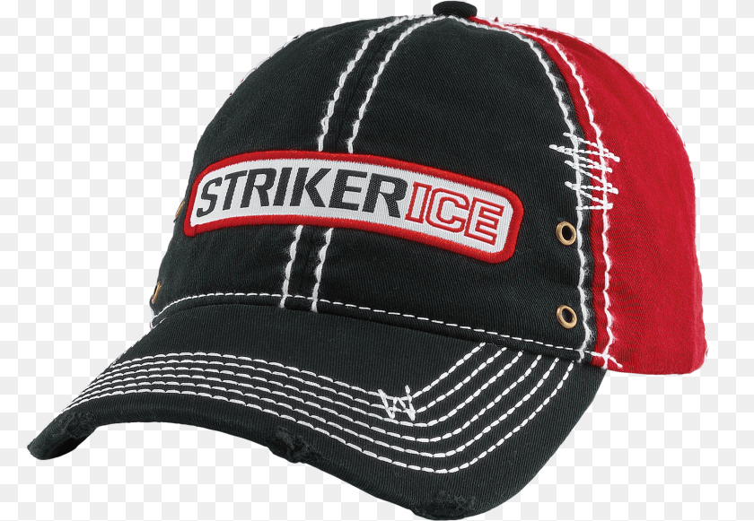 Distressed Cap Striker Ice Men39s Distressed Baseball Cap, Baseball Cap, Clothing, Hat Sticker PNG