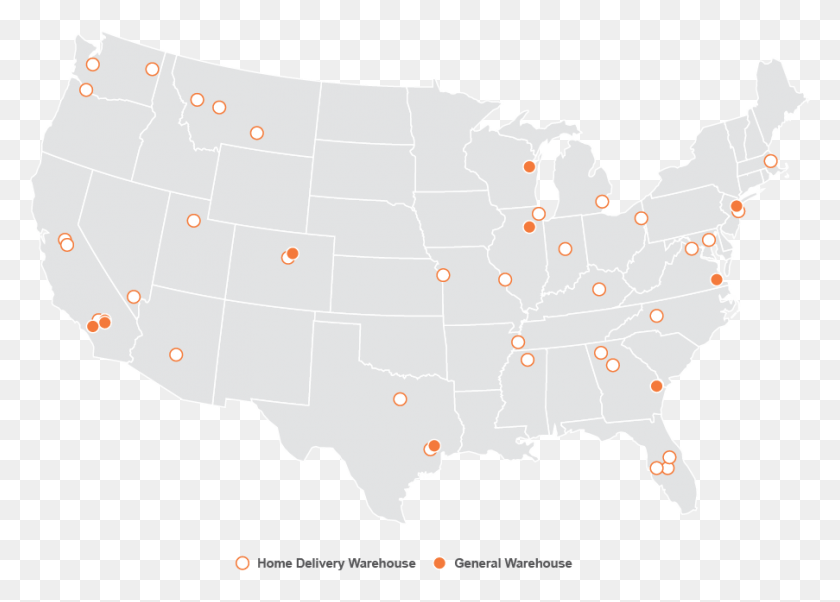 903x628 Distribution Warehouses Home Depot Distribution Center Permian Basin On Us Map, Map, Diagram, Plot HD PNG Download