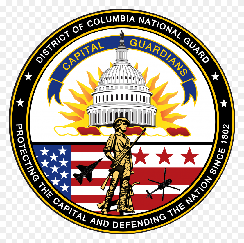 2826x2810 District Of Columbia National Guard Dc National Guard Logo, Symbol, Trademark, Person HD PNG Download
