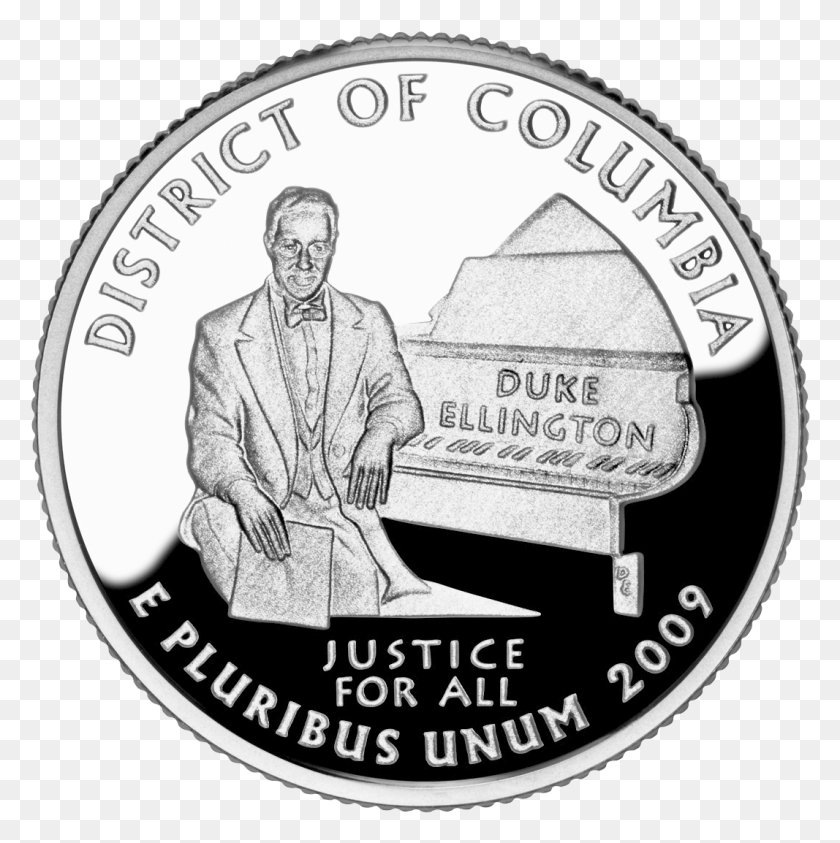1067x1072 District Of Columbia State Quarter Quarter Dollar District Of Columbia 2009, Dinero, Persona, Humano Hd Png