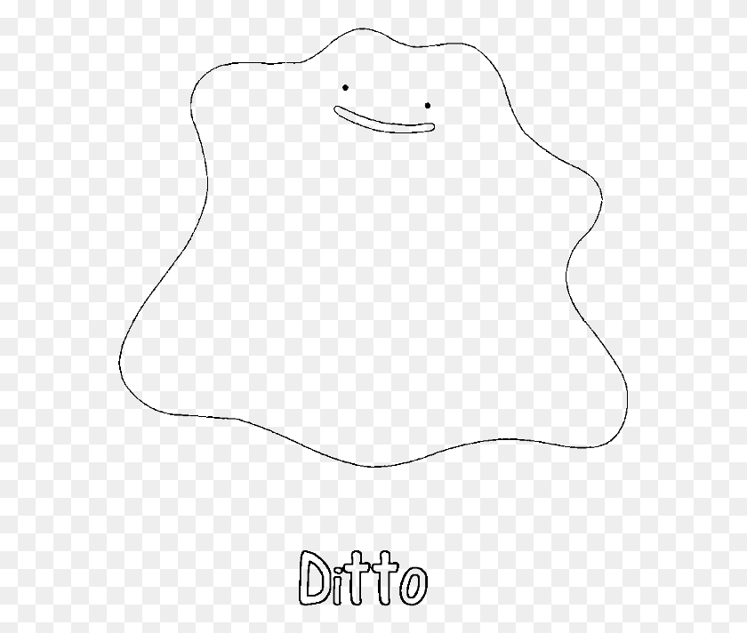 575x652 Ditto Pokemon Coloring, Clothing, Apparel HD PNG Download