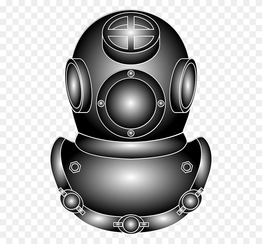 520x720 Diver Helmet Antique Dive Undersea Diver Helmet Vodolaznij Shlem, Electronics, Robot, Camera HD PNG Download