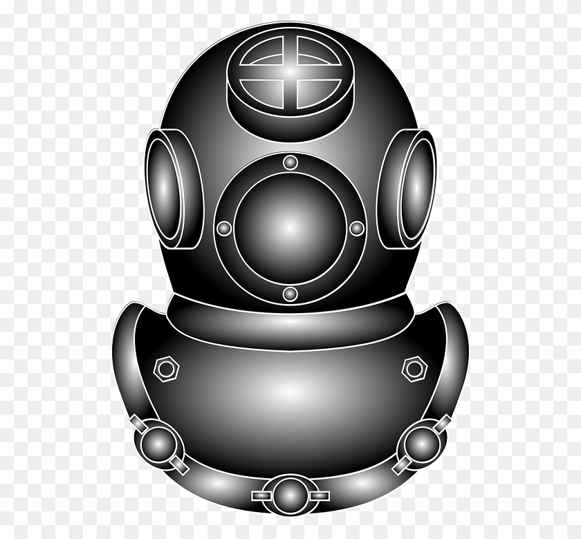 520x720 Descargar Png Casco De Buzo Antiguo Buceo Submarino Casco De Buzo Vodolaznij Shlem, Electrónica, Robot, Cámara Hd Png