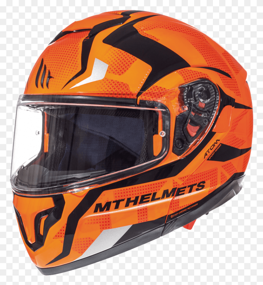 816x890 Divergence G1 Gloss Fluor Orange Motorcycle, Clothing, Apparel, Helmet HD PNG Download