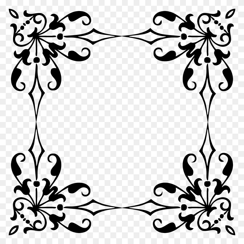 2354x2354 Divider Clipart Ornamental Frame Design Drawing, Gray, World Of Warcraft HD PNG Download