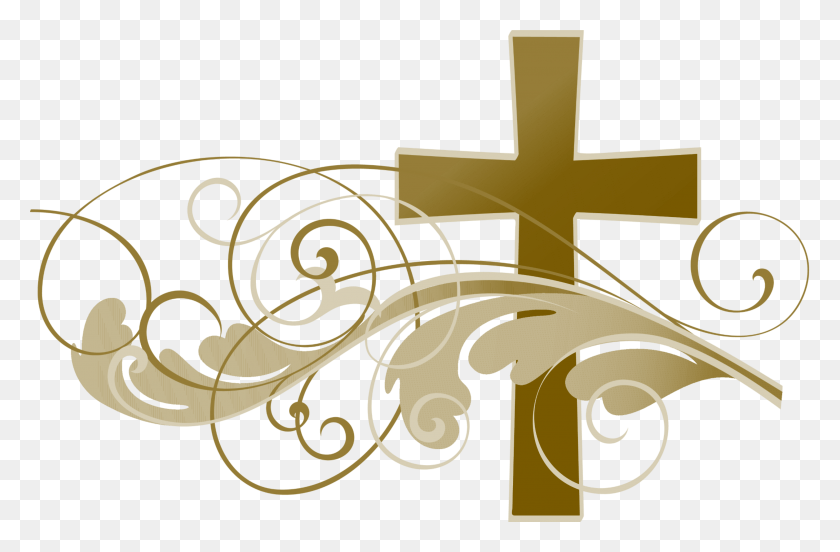 3296x2081 Divider Clipart Religious Catholic Happy Easter Clipart, Cross, Symbol, Floral Design HD PNG Download