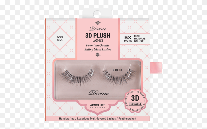 476x466 Divine 3d Plush Lashes Eyelash, Text, Poster, Advertisement HD PNG Download
