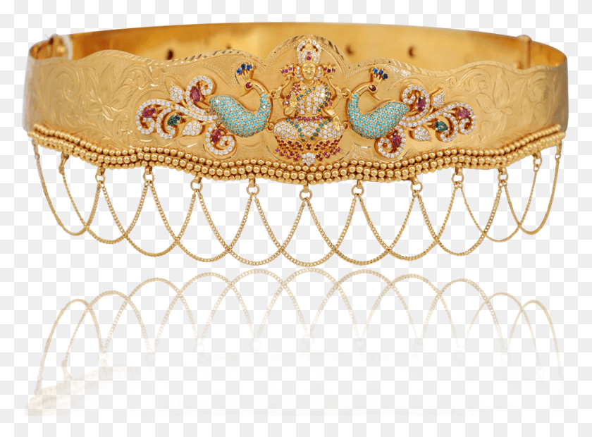 950x683 Divine Goddess Lakshmi Gold Waist Belt Bangle, Pattern, Lace, Embroidery HD PNG Download