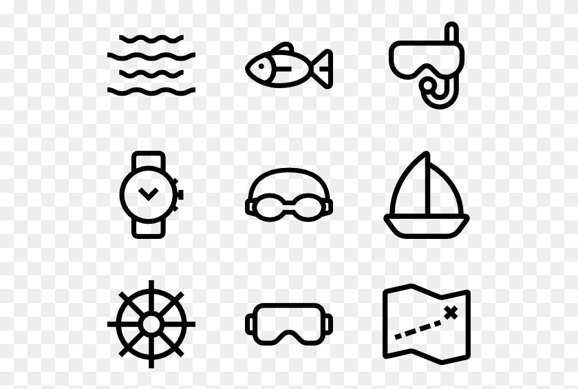 529x505 Diving Elemets And Equipment Technology Icon Vector, Gray, World Of Warcraft HD PNG Download