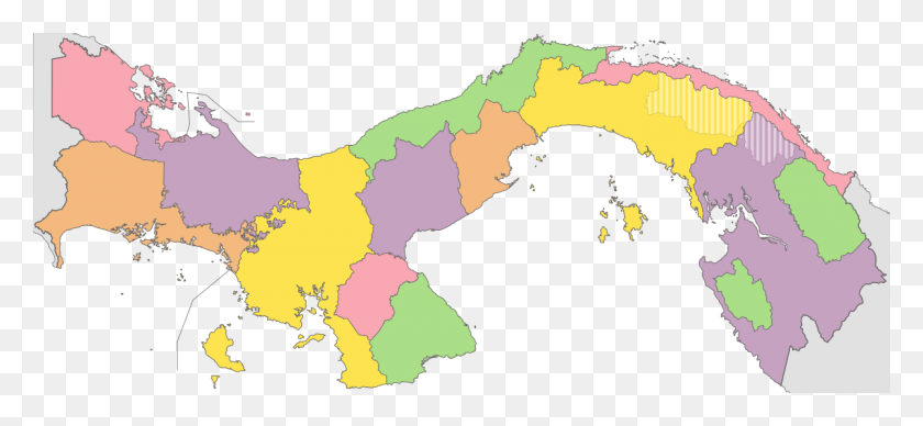 1200x505 División Politica De Panama, Mapa, Diagrama, Atlas Hd Png
