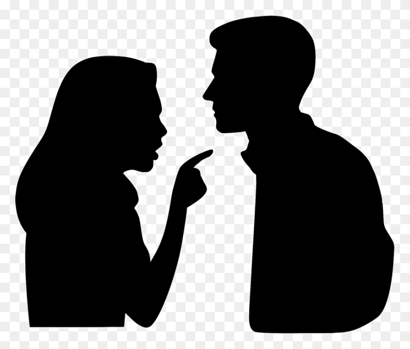 850x715 Divorce Enabling Family Husband Transparent Background Wife And Husband Silhouette, Female, Photography HD PNG Download