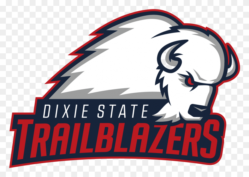1193x824 Dixie State Trailblazers Dixie State Football Logo, Text, Label, Graphics HD PNG Download