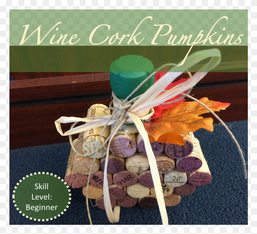 1034x932 Diy Pumpkin Craft Made From Wine Corks Sertab Erener Demir Demirkan, Cork HD PNG Download
